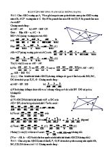 Bài tâp chương tam giác đồng dạng - Hình học Lớp 8